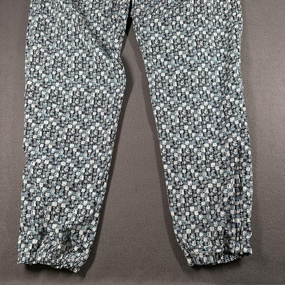 Adidas Pants Mens XL Track Athletic Drawstring Abstract Pattern Pockets Zip Ankl - Picture 2 of 13